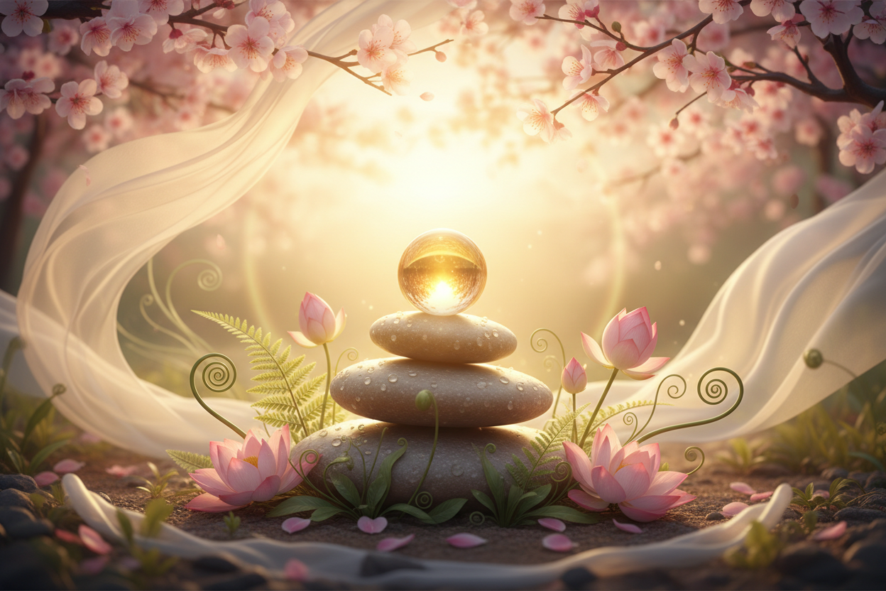 Håbefuldt billede om recovery og at være kræftfri - bløde varme farver symboliserer ny begyndelse og styrke